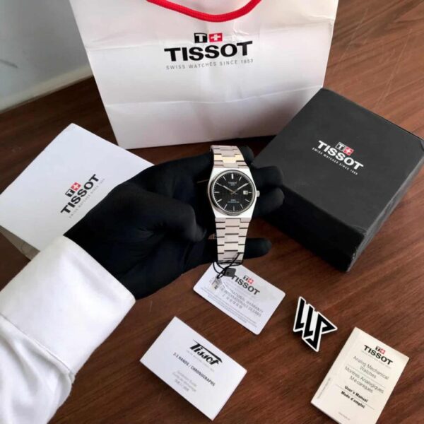 Tissot PRX Powermatic Black Dial Automatic Mens Watch