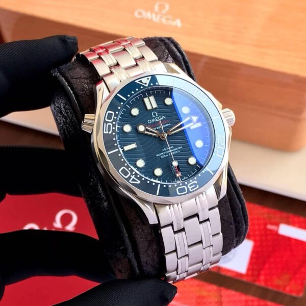Omega Seamaster Co-Axial Master Chronometer Stainless Steel Blue Dial Automatic Mens Watch