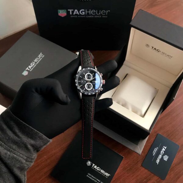 217100e8-84ce-4792-8d4b-87cba20a5857-compressed Tag Heuer Calibre 16 Black Dial Chronograph’s Men’s Watch