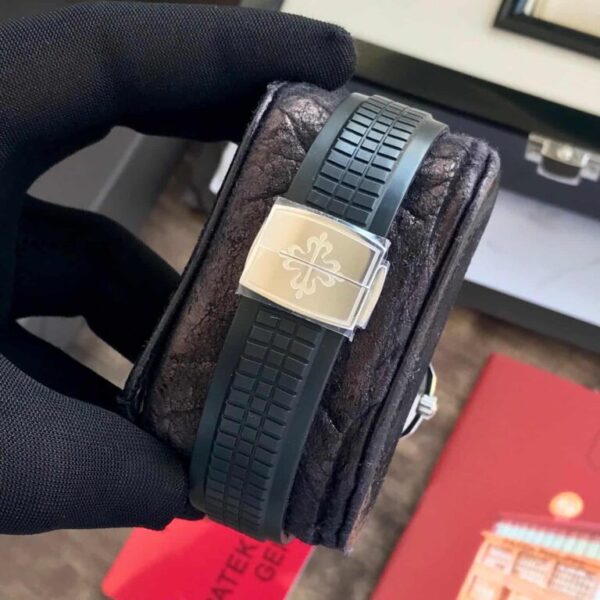 Patek Philippe Aquanaut Silver Black Swiss ETA Automatic Men’s Watch (Superclone)