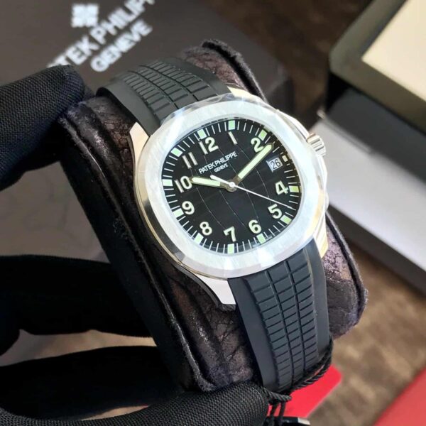 Patek Philippe Aquanaut Silver Black Swiss ETA Automatic Men’s Watch (Superclone)