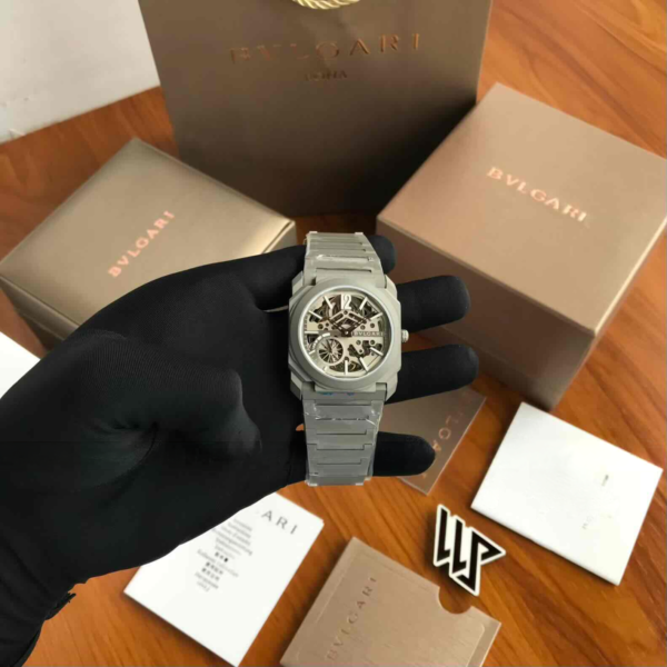 wmremove-transformed (4) Bvlgari Octo Finissimo 40MM Skeleton Grey Dial Automatic Men’s Watch